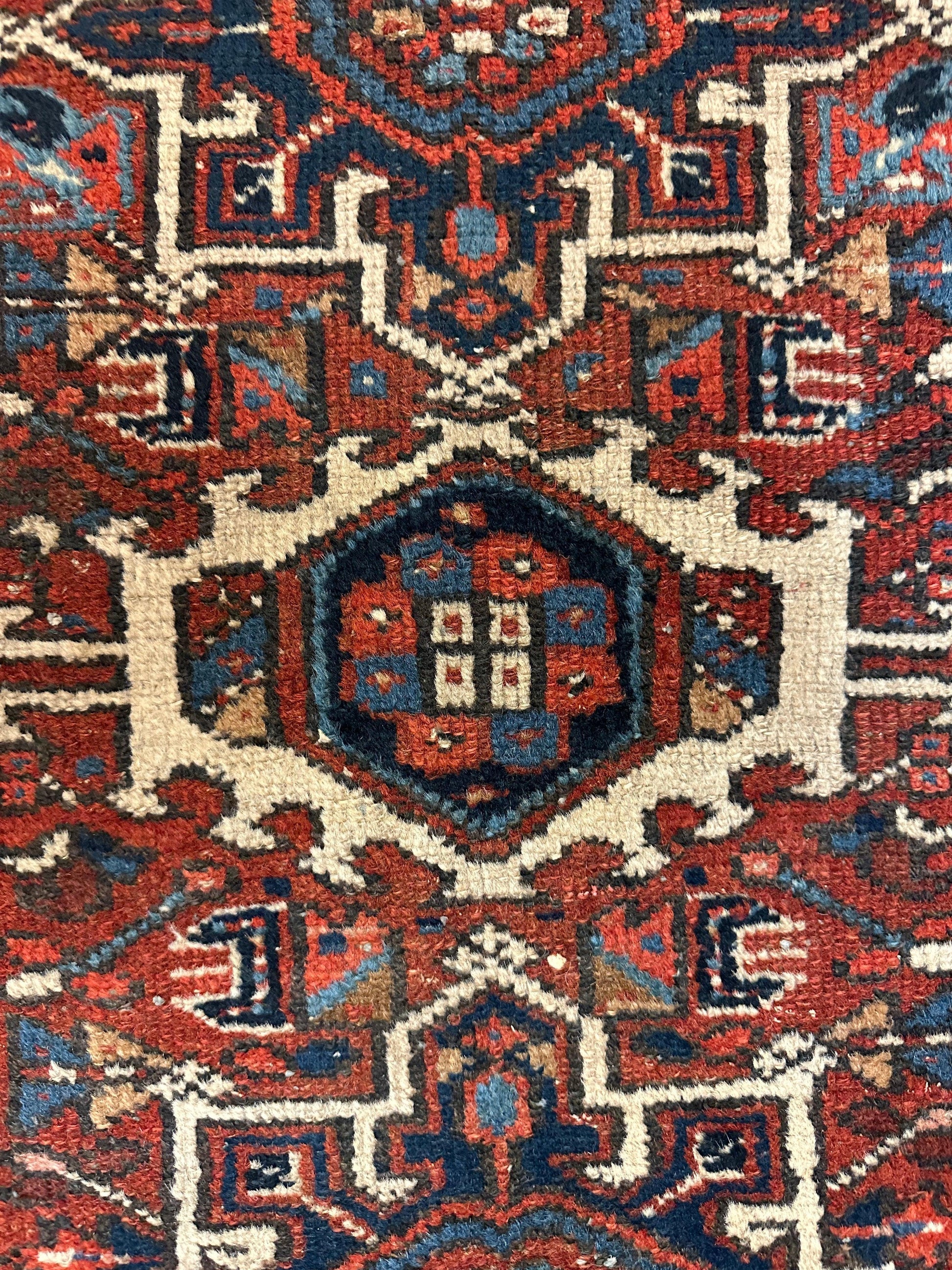 Vintage Persian Karaja Heriz Runner 24”x33” - Nuvé