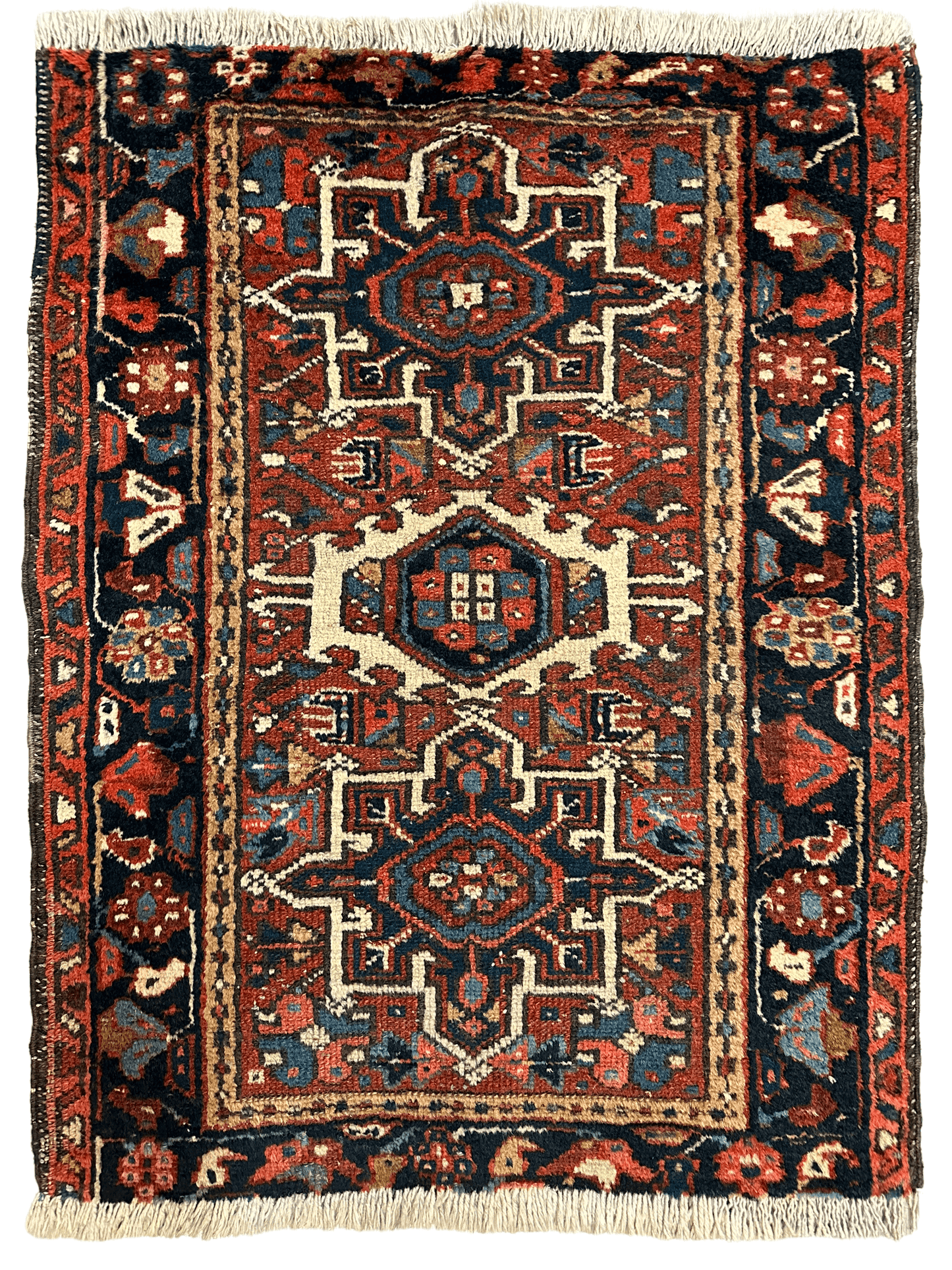 Vintage Persian Karaja Heriz Runner 24”x33” - Nuvé