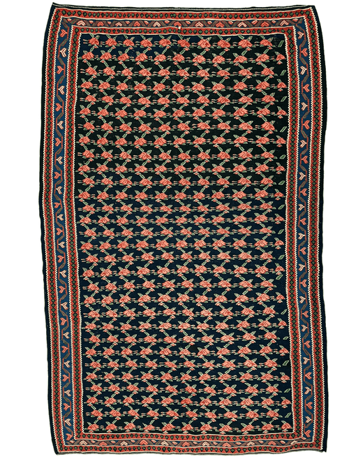 Vintage Persian Senneh Kilim 4’4” x 7’ - Nuvé