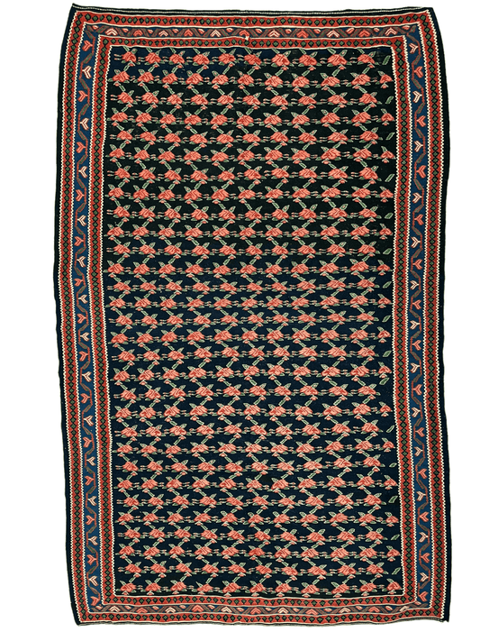 Vintage Persian Senneh Kilim 4’4” x 7’ - Nuvé