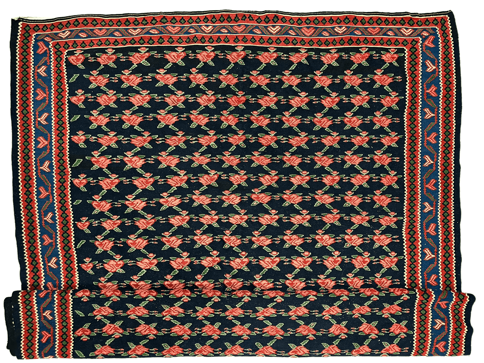 Vintage Persian Senneh Kilim 4’4” x 7’ - Nuvé