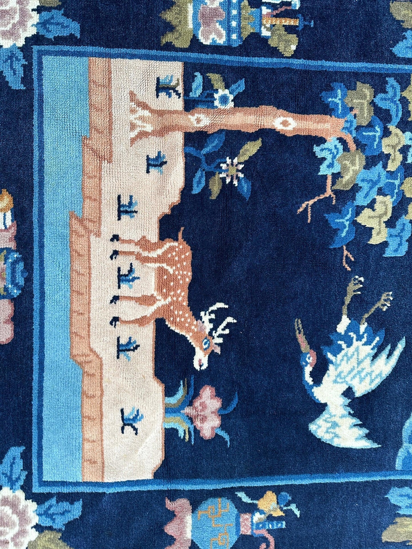 Vintage Pictorial Tibetan Rug 3’ x 5’1” - Nuvé