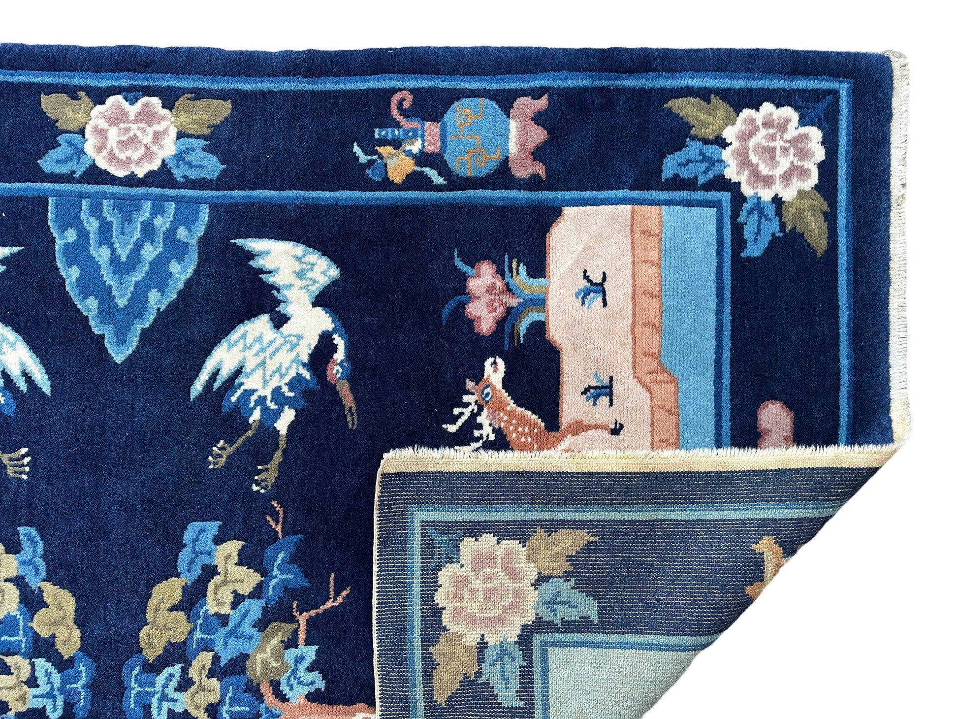 Vintage Pictorial Tibetan Rug 3’ x 5’1” - Nuvé