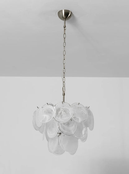 Retro Glass Disc Chandelier