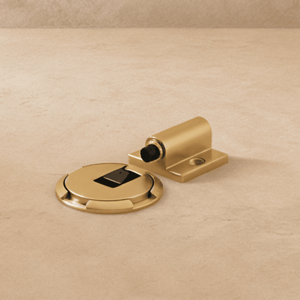 Residence Supply Walik door stop securing a door, made of durable hardware to prevent door movement in home and garden settings.