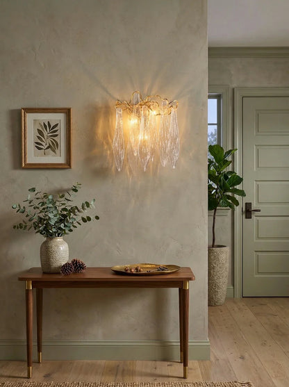 Waterfall Crystal Wall Lamp