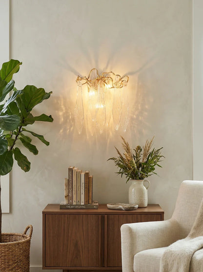 Waterfall Crystal Wall Lamp