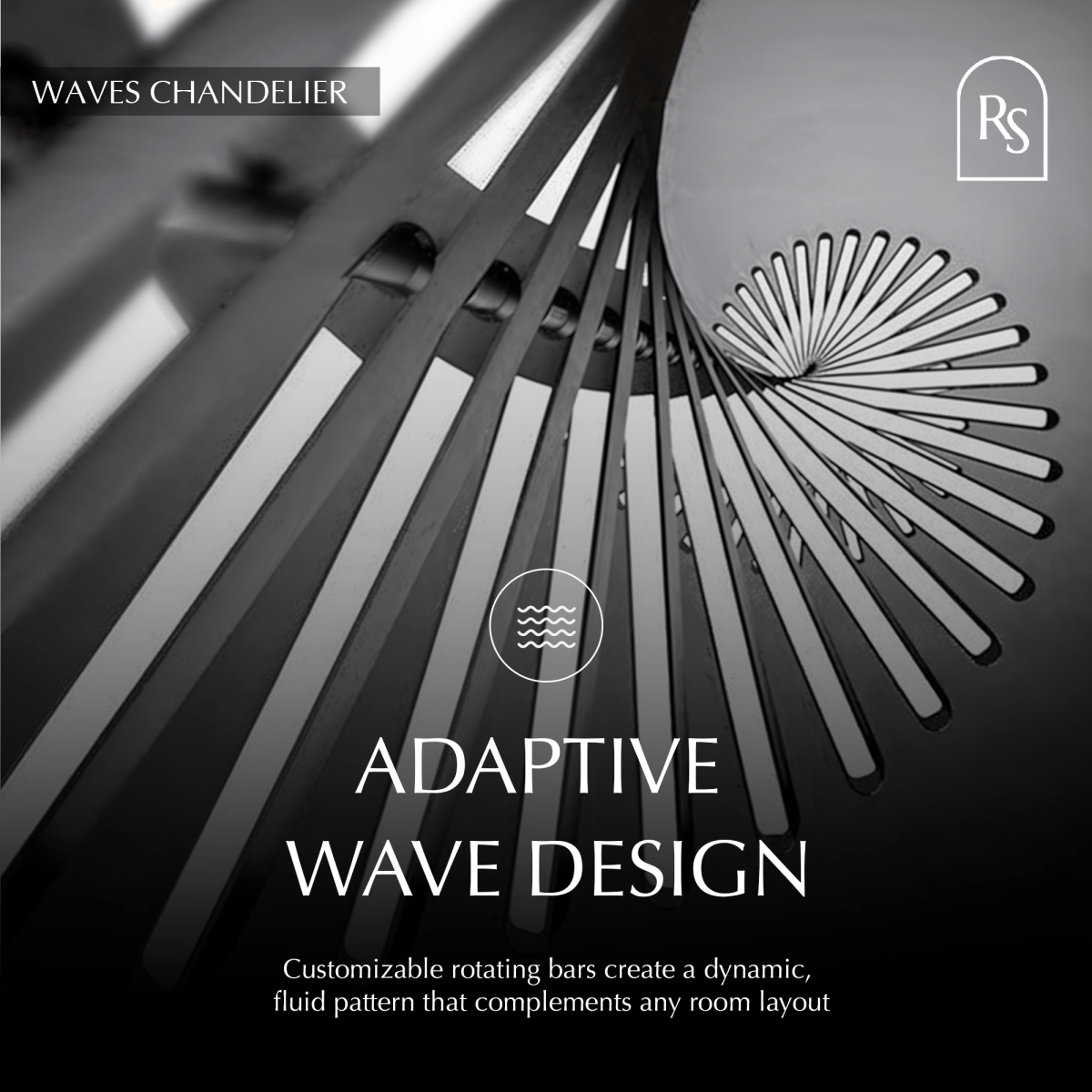 Waves Chandelier - Nuvé