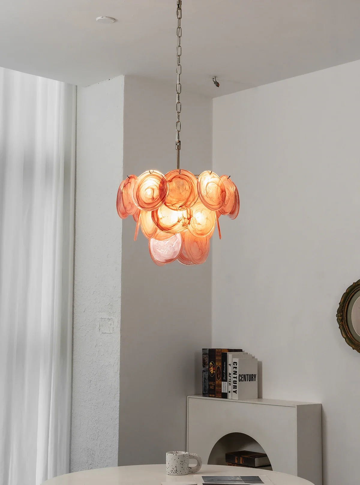 Retro Glass Disc Chandelier