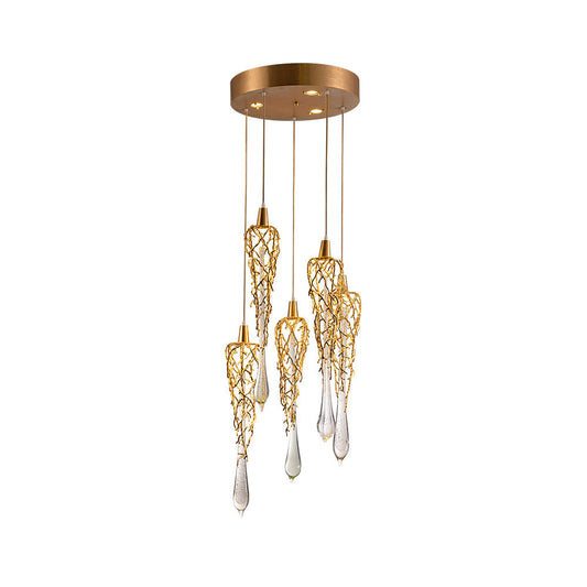 Modern branched chandelier - Nuvé