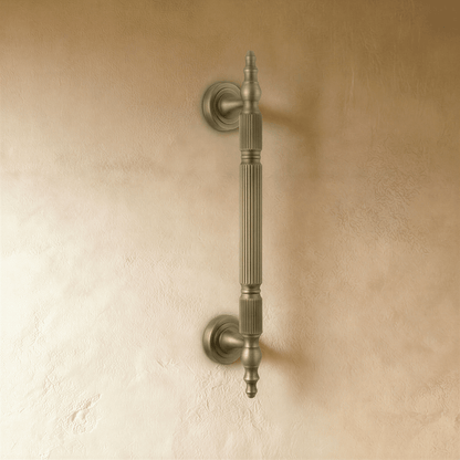 Yasha knob and pull bar from Residence Supply, cabinet hardware set with sleek metal finish, suitable for kitchen or furniture cabinets