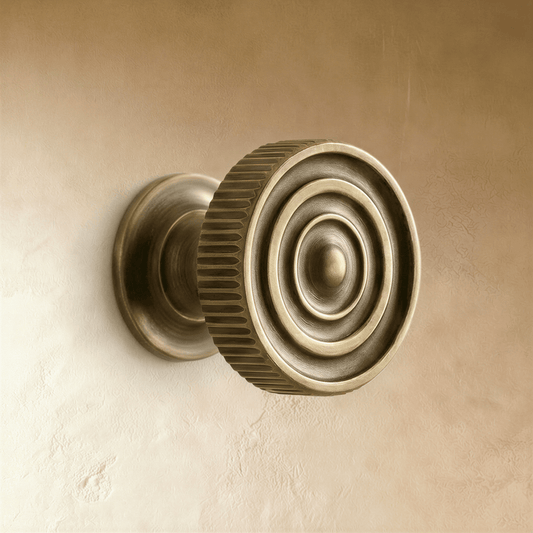 Yasha Knob and Pull Bar from Residence Supply, modern cabinet hardware with sleek metal finish, ideal for kitchen or bathroom cabinets.