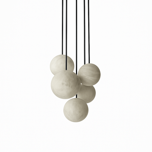 Yue Alabaster Customizeable Chandelier - Nuvé