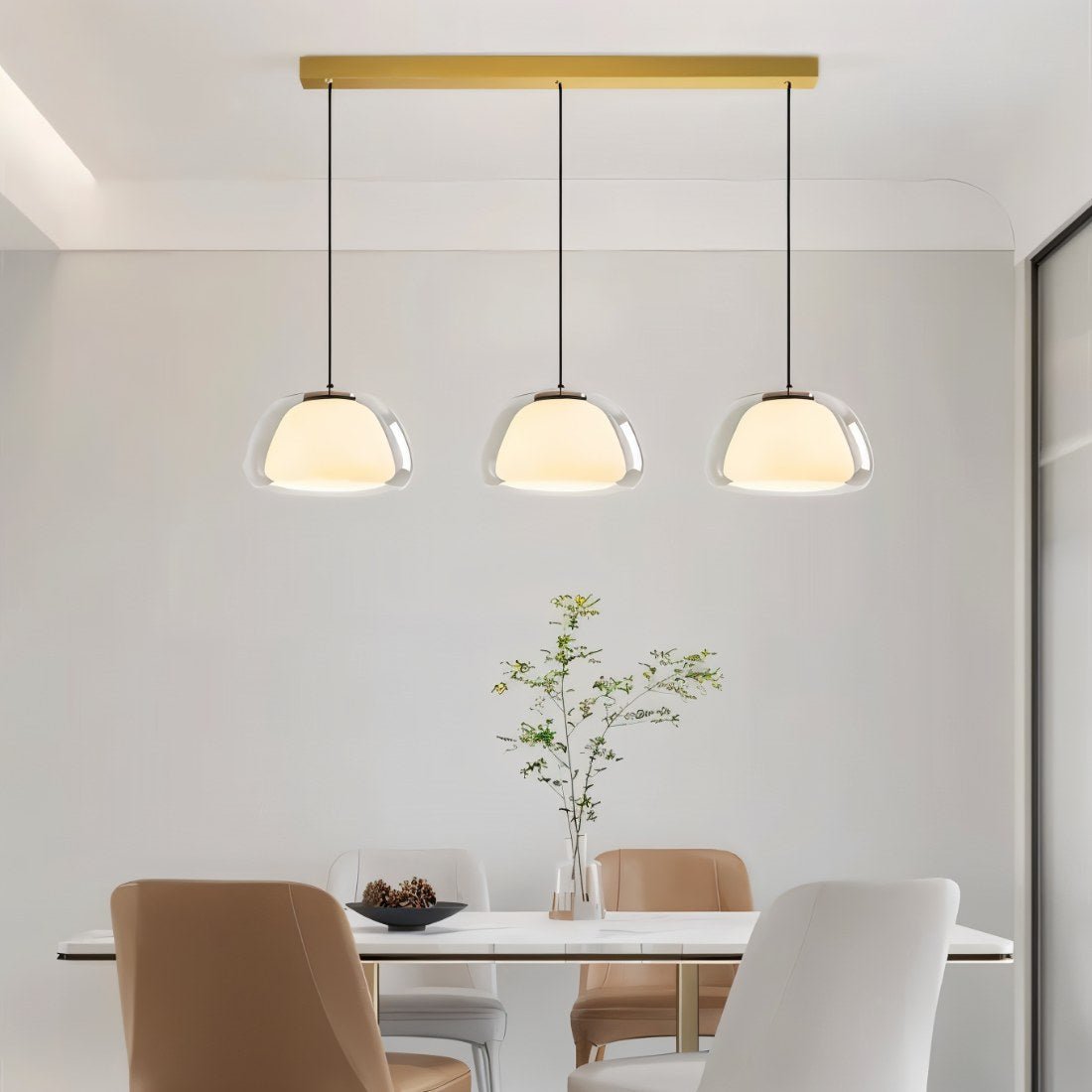 Zabda pendant light by Residence Supply featuring a sleek, modern design with a metal finish and hanging cord for stylish illumination.