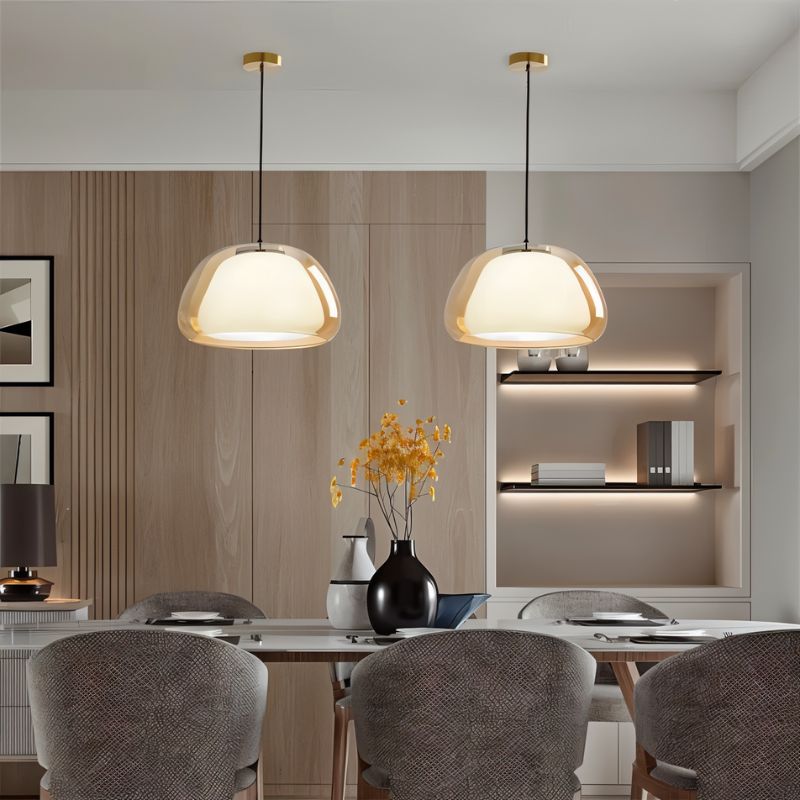 Modern Zabda Pendant Light by Residence Supply featuring a sleek, minimalist design with a metal finish and hanging cord.