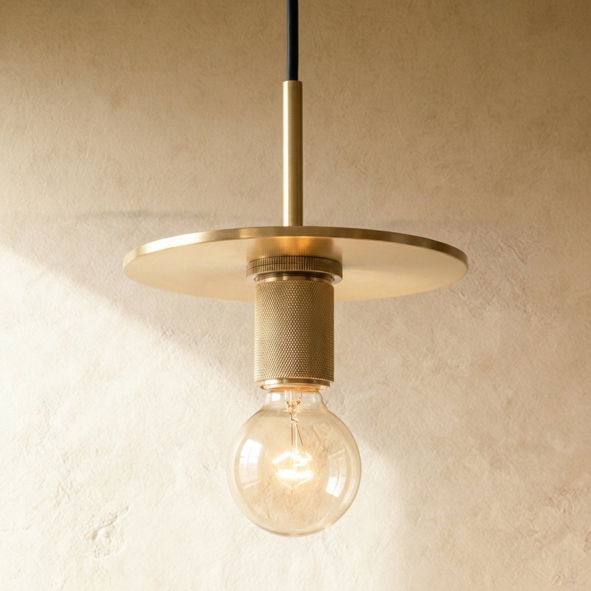 Modern Zafiris Pendant Light by Residence Supply with a sleek metal fixture and clear glass shade hanging from a ceiling mount.