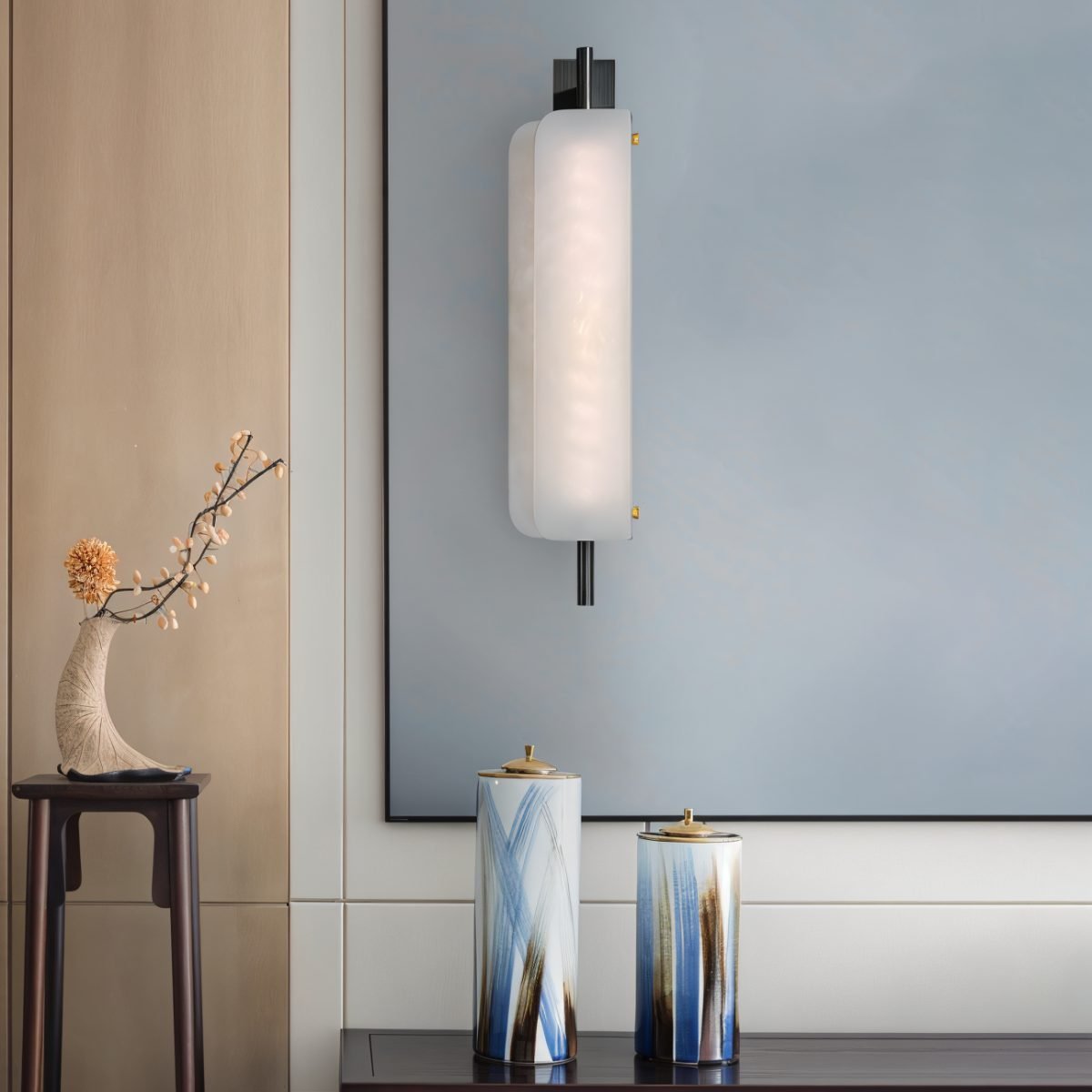Zazu Alabaster Wall Lamp - Nuvé