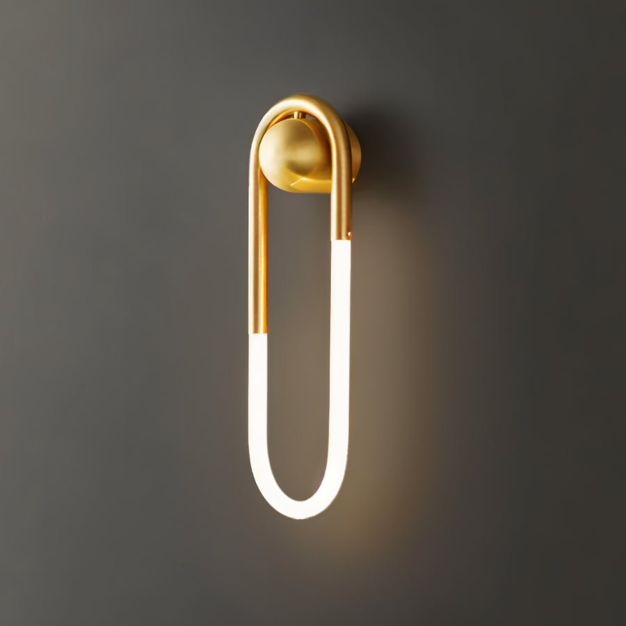 Modern Zenn Wall Lamp by Residence Supply featuring a sleek brass finish and contemporary design for stylish wall lighting.