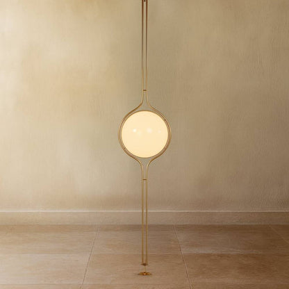 Modern Zuru Floor To Ceiling Lamp by Residence Supply, featuring sleek design and tall standing structure for contemporary lighting.