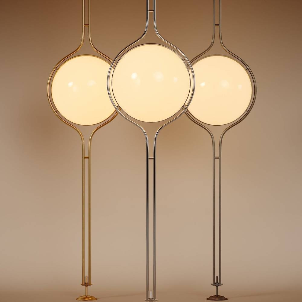 Zuru Floor to Ceiling Lamp from Residence Supply, tall modern lighting fixture with sleek design and adjustable height.